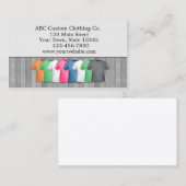 T - Shirt-Bekleidungsgeschäft Visitenkarte (Vorne/Hinten)