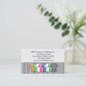 T - Shirt-Bekleidungsgeschäft Visitenkarte (Stehend Vorderseite)