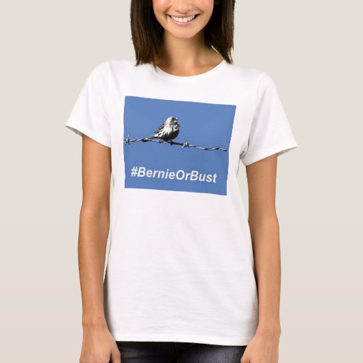 T - Shirt Bernie oder Bust (Vorderseite)