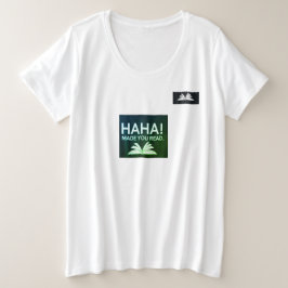 T - Shirt-Beschreibung in HAHA und LESEN SIE Große Größe T-Shirt