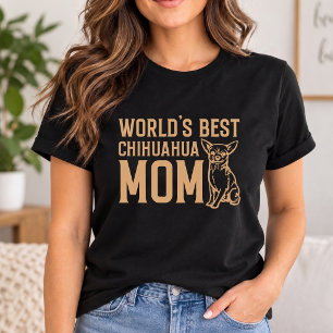 T-Shirt 'Beste Chihuahua-Mama der Welt' - Schwarz