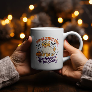 T-Shirt 'Bester Geist Golden Retriever der Welt' Zweifarbige Tasse