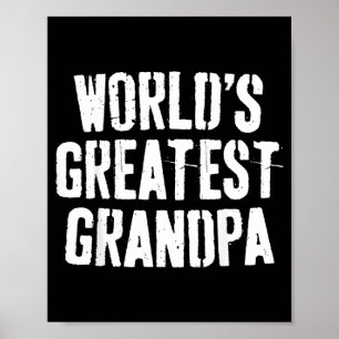 T-Shirt 'Bester Opa der Welt' Papa Männer Vatertag Poster