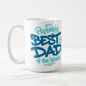 T-Shirt 'Bester Vater der Welt' Kaffeetasse (Links)