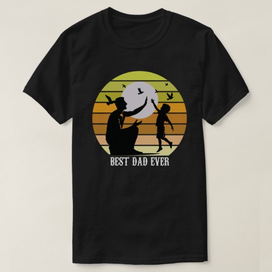 T-Shirt „Bester Vater ever“ | Lustiges Geschenk-Sh (Design vorne)