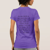 T - Shirt Bibel Vers Psalm 91:1-2 (Rückseite)