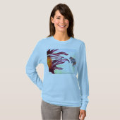 T - Shirt - Bienen-und Blumen-Kunst (Vorne ganz)