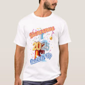 T - Shirt "Bienvenue Bubble Up 2025" (Vorderseite)