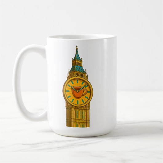 T-Shirt Big Ben Kaffeetasse (Links)