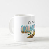 T-SHIRT bin ich von Oklahoma Kaffeetasse (Vorderseite Links)