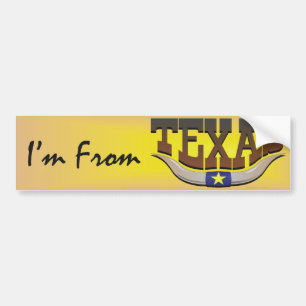 T-SHIRT bin ich von Texas Autoaufkleber