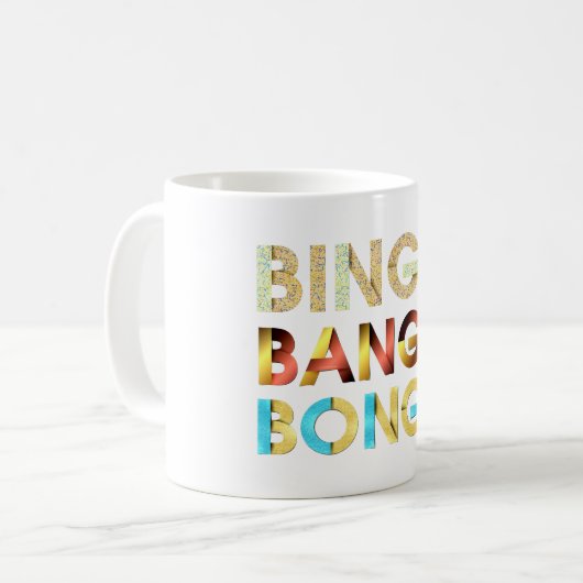 T-SHIRT Bingo Bango Bongo Kaffeetasse (Vorderseite Links)