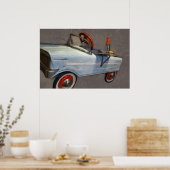 T-Shirt Bird Pedal Car Poster (Küche)