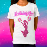 T - Shirt "Birthday Girl"<br><div class="desc">Girls Cheerleader "Birthday Girl" T - Shirt - sagt "Birthday Girl" in einem extravaganten dekorativen Schriftart,  hat einen funkelnd Cheerleader mit bunten Pom poms!</div>