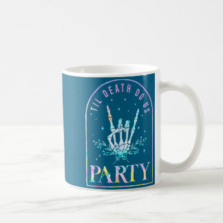 T-Shirt bis der Tod uns scheidet Skelett Kaffeetasse