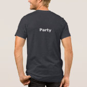 T - Shirt Black Heather, Männer-Party (Rückseite)