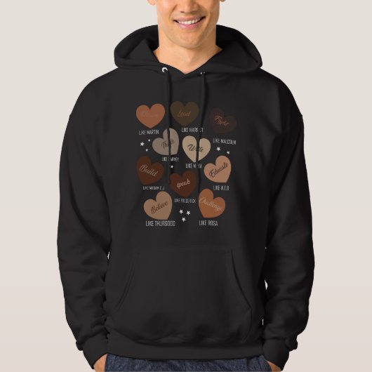 T-Shirt-Black History Month 100 Years Hoodie (Vorderseite)