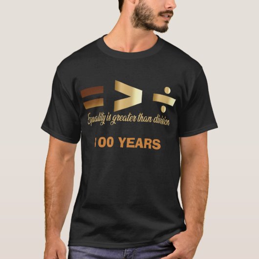 T-Shirt-Black History Month 100 Years T-Shirt (Vorderseite)