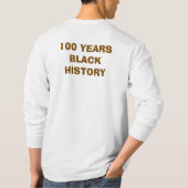 T-Shirt-Black History Month 100 Years T-Shirt (Rückseite)