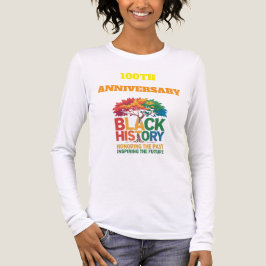 T-Shirt-Black History Month 100 Years Tri-Blend Shirt