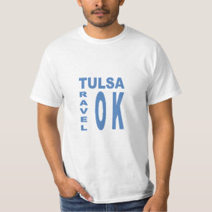T - Shirt blanc homme TULS TRAVEL OKLAHOMA