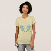 T - Shirt: Blauer Vogel des Glücks T-Shirt (Vorne ganz)