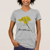 T - Shirt "Bloom with Grace: Mustard Blume Design  (Vorderseite)
