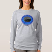 T - Shirt - Blue Three Dimensions Round Frame (Vorderseite)