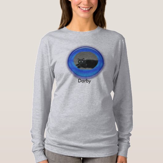 T - Shirt - Blue Three Dimensions Round Frame (Vorderseite)