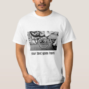 T - Shirt BMX Fahrrad Skate Park Graffiti Schwarz