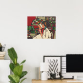 T-SHIRT Book Worm Poster (Heimbüro)