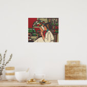 T-SHIRT Book Worm Poster (Küche)