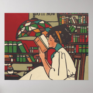 T-SHIRT Book Worm Poster