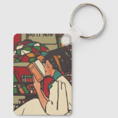 T-SHIRT Book Worm Schlüsselanhänger (Rückseite)