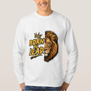 T-Shirt "Born to Lead" Löwe