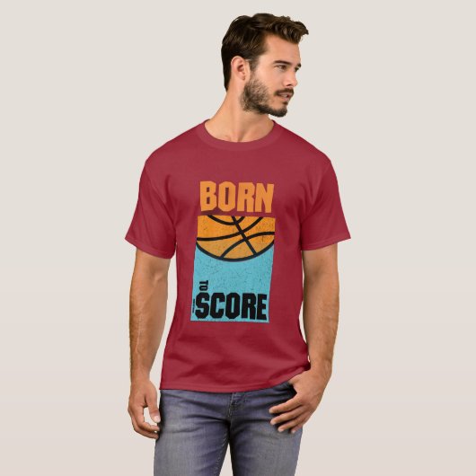 T-Shirt „Born to Score“ Basketball (Vorne ganz)