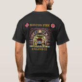 T-Shirt Boston-Feuer-Engine-33 (Rückseite)