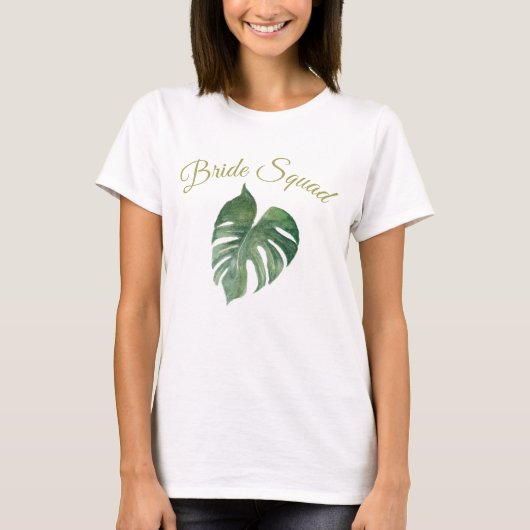T-Shirt Botanical Bride Squad (Vorderseite)