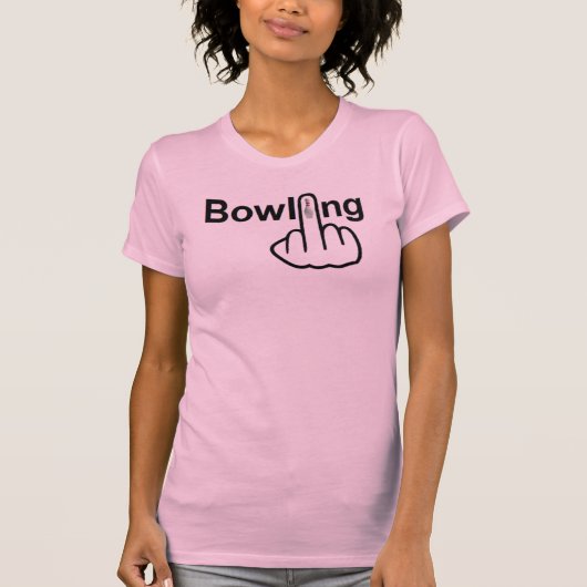 T - Shirt Bowling Gedreht (Vorderseite)