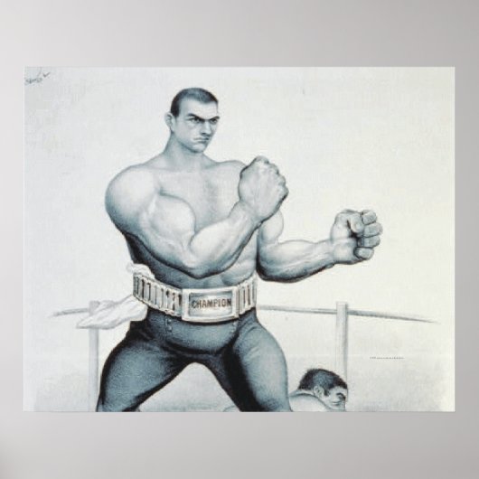 T-SHIRT Boxing Poster (Vorne)