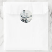 T-SHIRT Boxing Runder Aufkleber (Tasche)