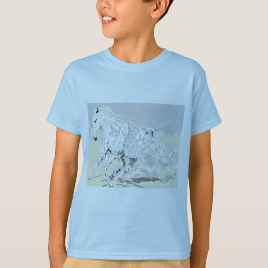 T - Shirt Boys White Stallion (Vorderseite)