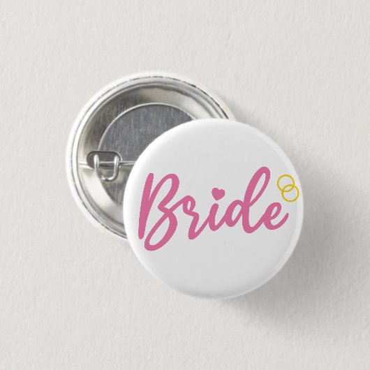 T - Shirt Bride to be Junggeselinnen-Abschied Button (Vorne & Hinten)