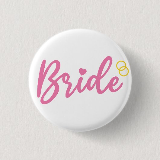 T - Shirt Bride to be Junggeselinnen-Abschied Button (Vorderseite)