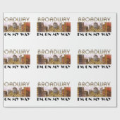 T-SHIRT Broadway-Stern Geschenkpapier (Flach)