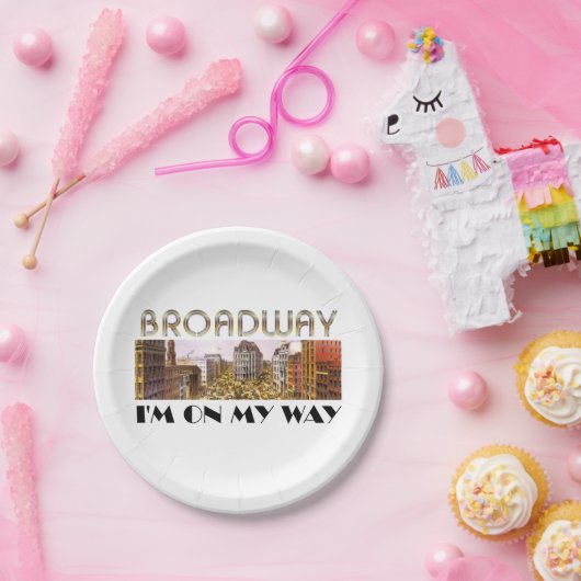 T-SHIRT Broadway-Stern Pappteller (Party)