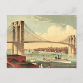 T-Shirt Brooklyn Bridge Postkarte (Vorderseite)