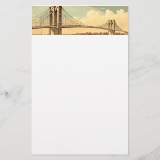 T-SHIRT Brooklyn-Brücke Briefpapier (Vorderseite)