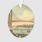T-SHIRT Brooklyn-Brücke Ornament (Vorderseite)