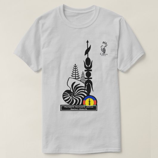 T-Shirt/Brüderlichkeit. Solidarität. Gerechtigkeit T-Shirt (Design vorne)